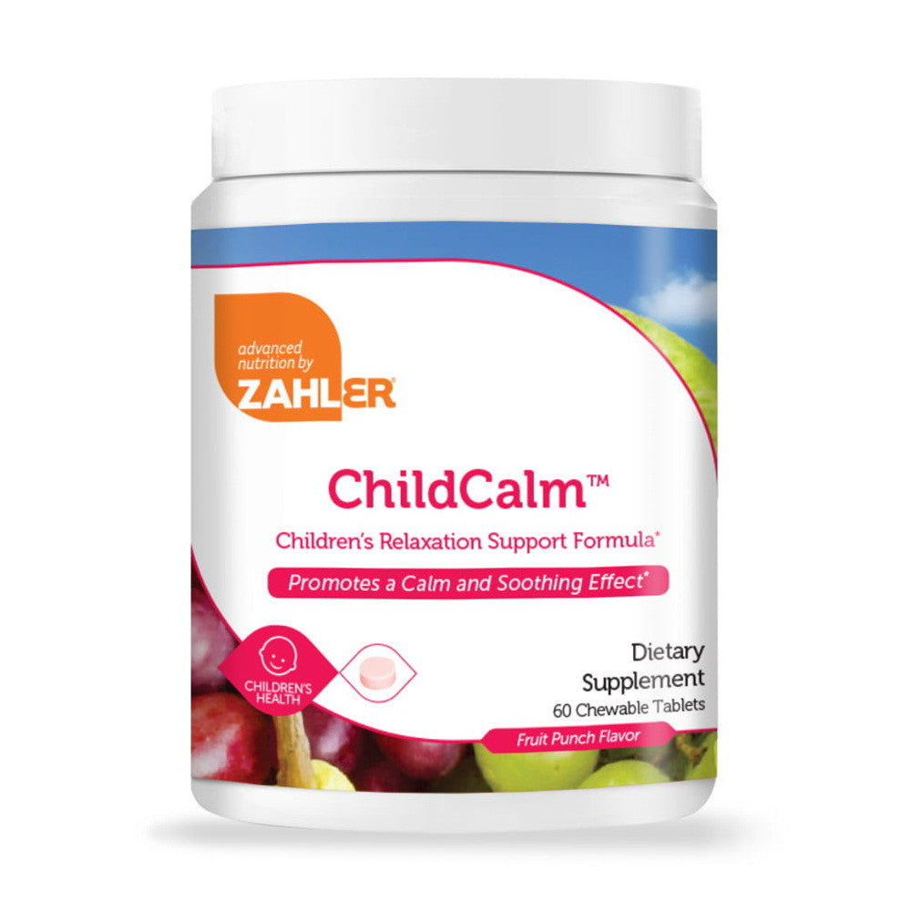 Zahler Child Calm Childrens Relaxation Support Formula, Fruit Punch Chewable Tablets, 60 Ea